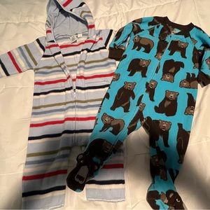 Baby boy fleece warm onesie’s